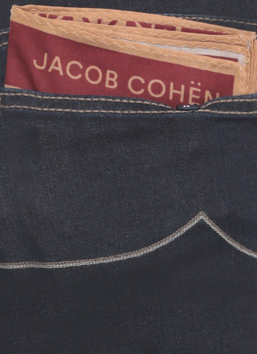 Jacob Cohen Blue Nick Slim Cotton Jeans