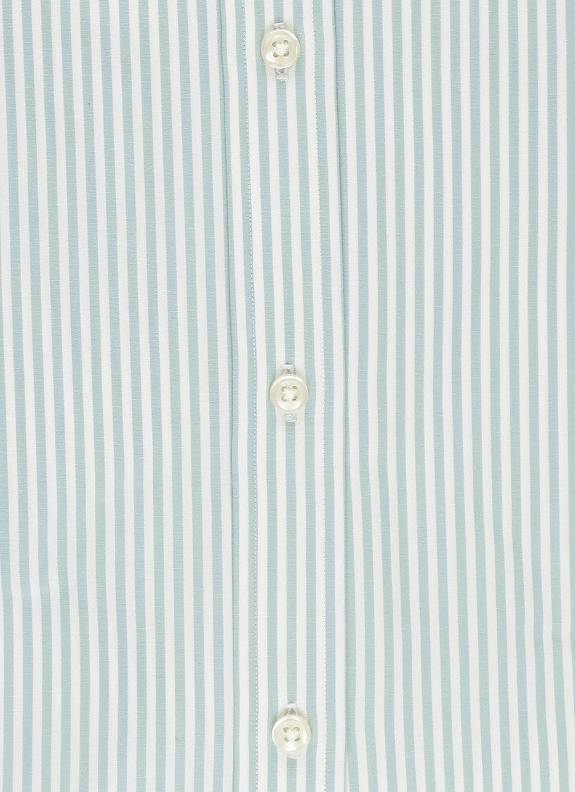 Polo Ralph Lauren Green Pony Striped Cotton Shirt