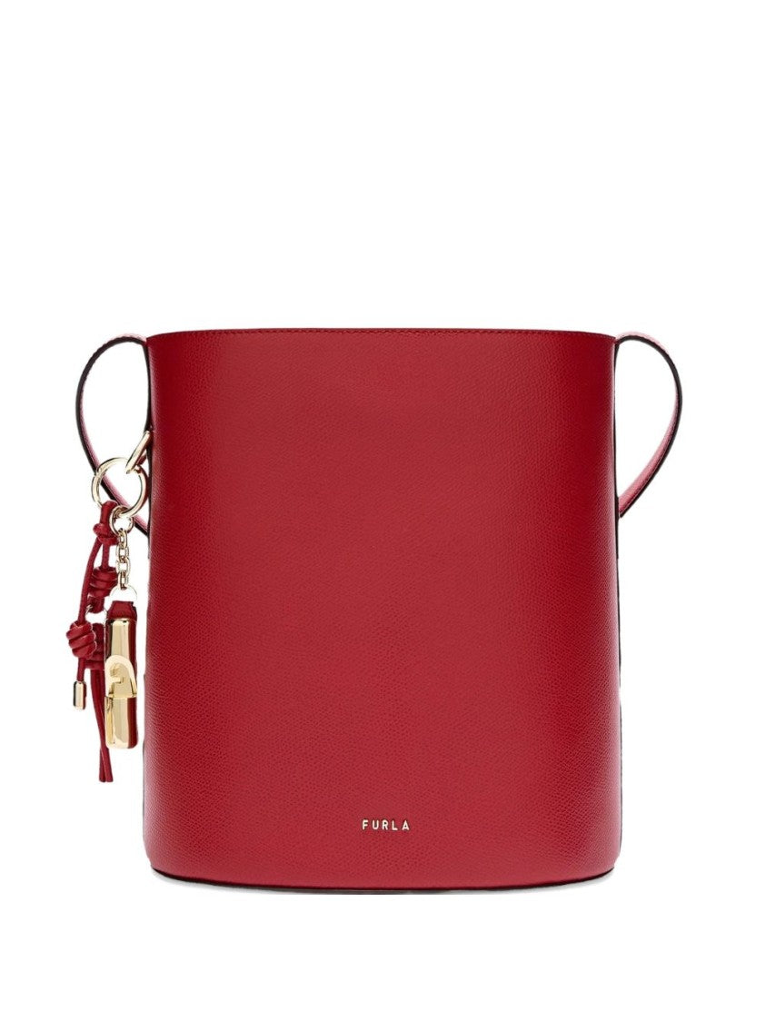 Furla Structured Leather Shoulder Bag