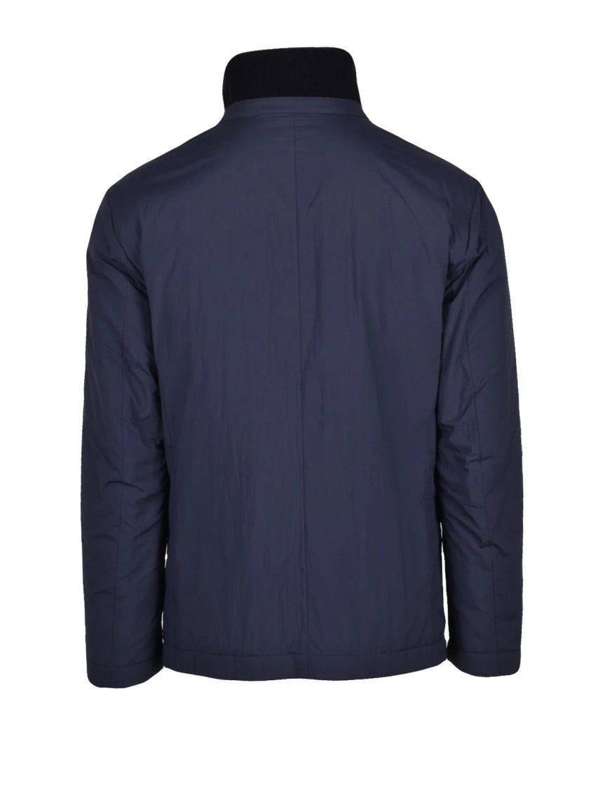 Fay Lightweight Blue Polyamide Quilted Jacket With Insulated Design