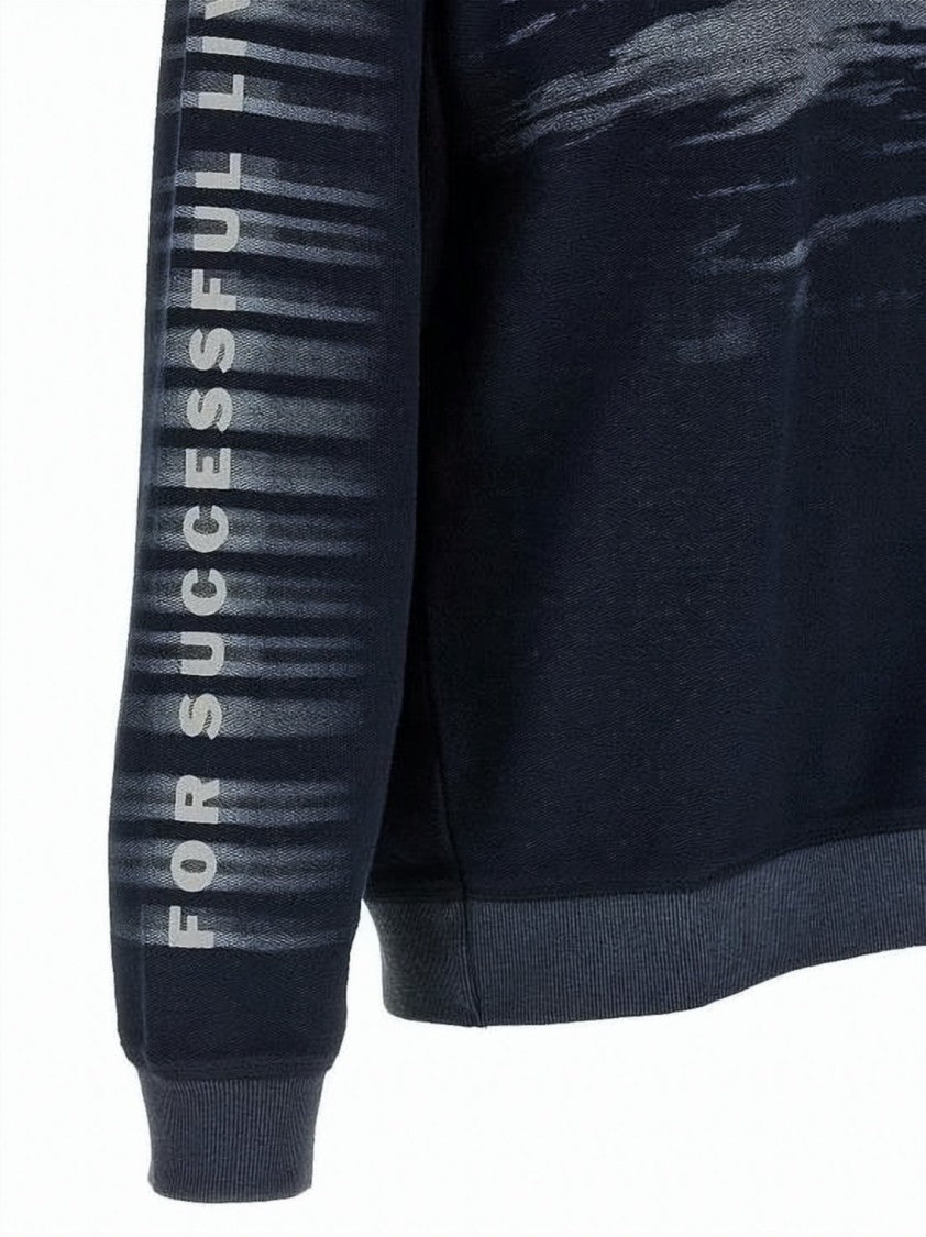 Diesel S-Boxt T1 Cotton Sweatshirt With Abstract Logo Design
