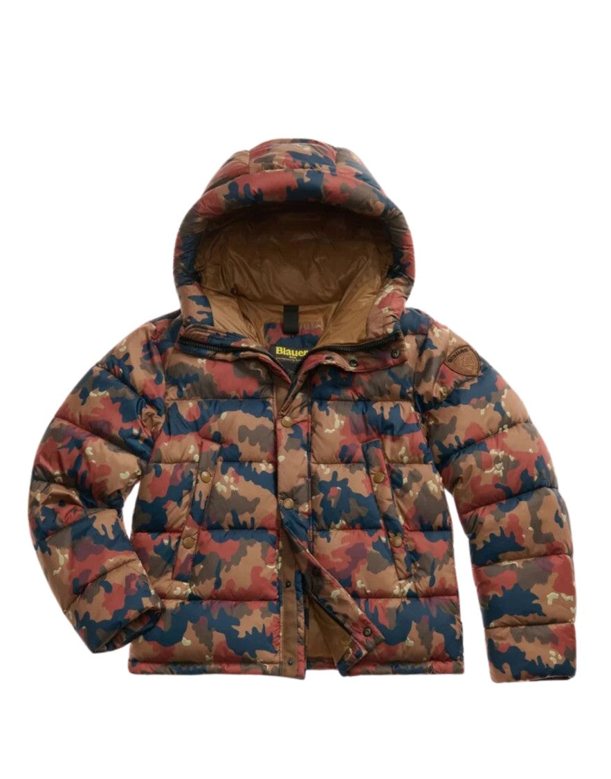Blauer Burton Camouflage Puffer Jacket