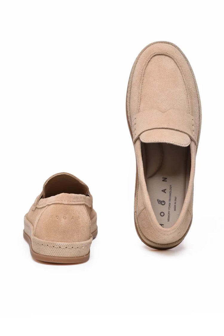 Hogan Leather Loafer - Beige
