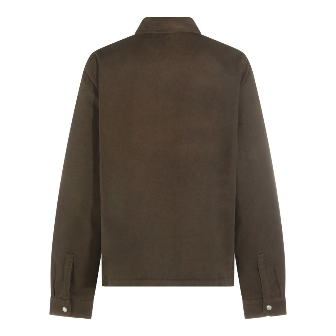 Drkshdw By Rick Owens Brown Zip-Front Casual Jacket With Minimalistic Design