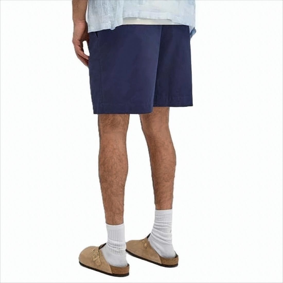 A.P.C. Tailored Blue Shorts With Structured Waistband