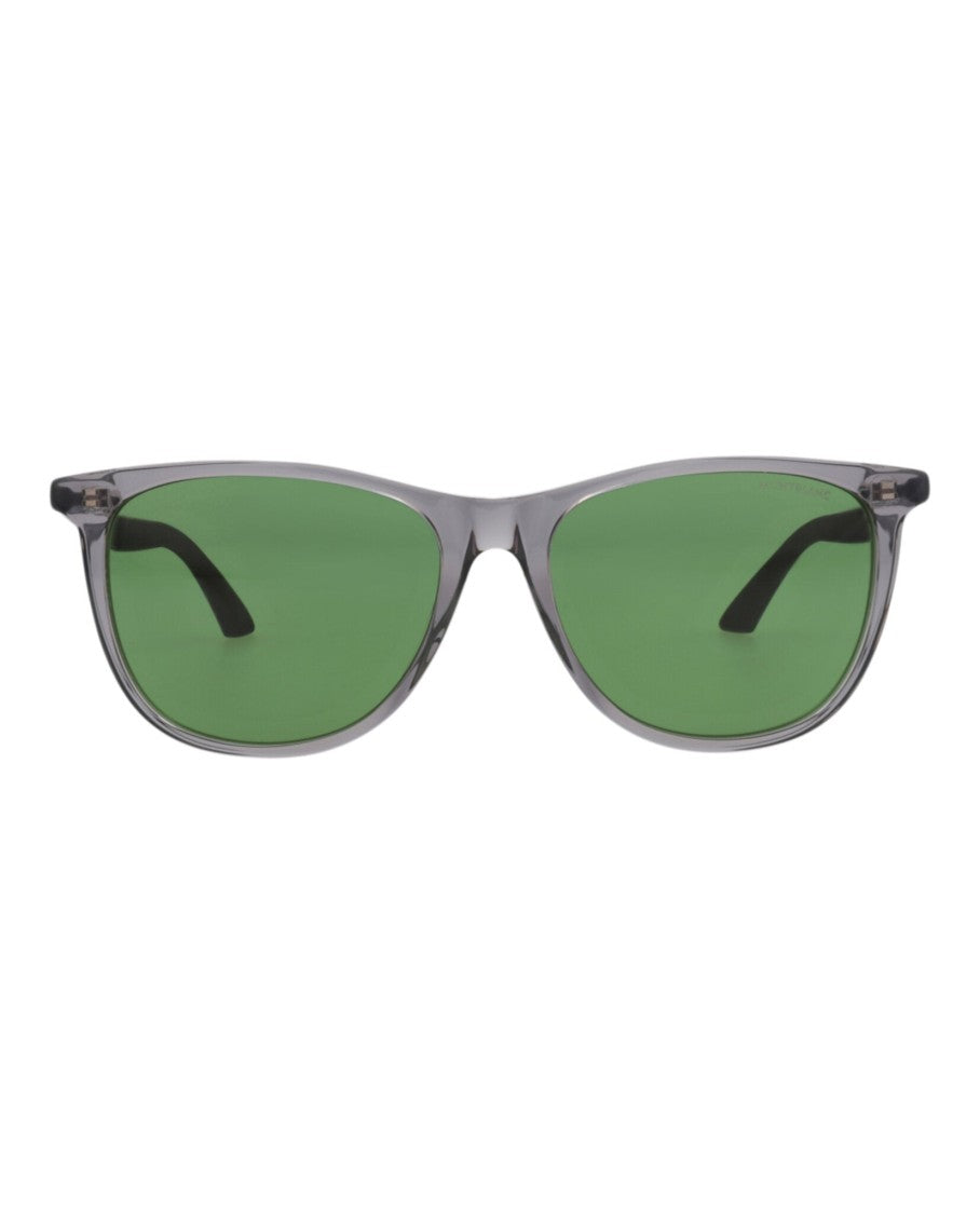 Montblanc Square-Frame Recycled Acetate Sunglasses