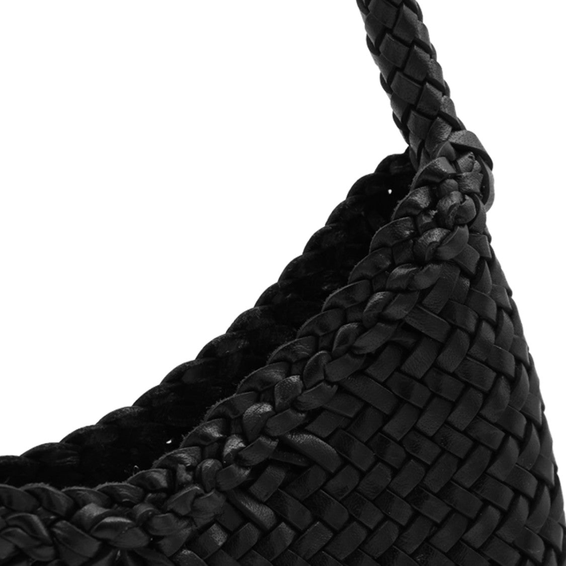 Dragon Diffusion Crescent-Shaped Woven Bag With Braided Strap