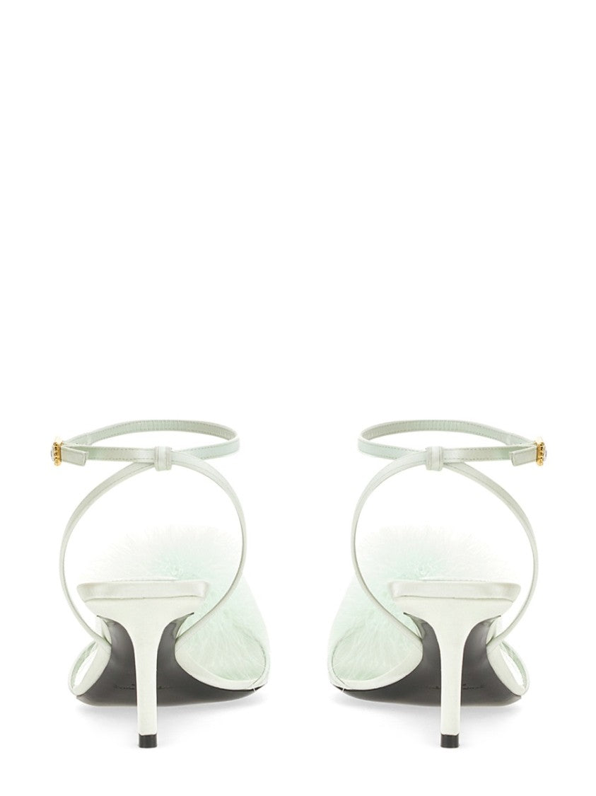 Saint Laurent Mule Mae In Satin Crepe