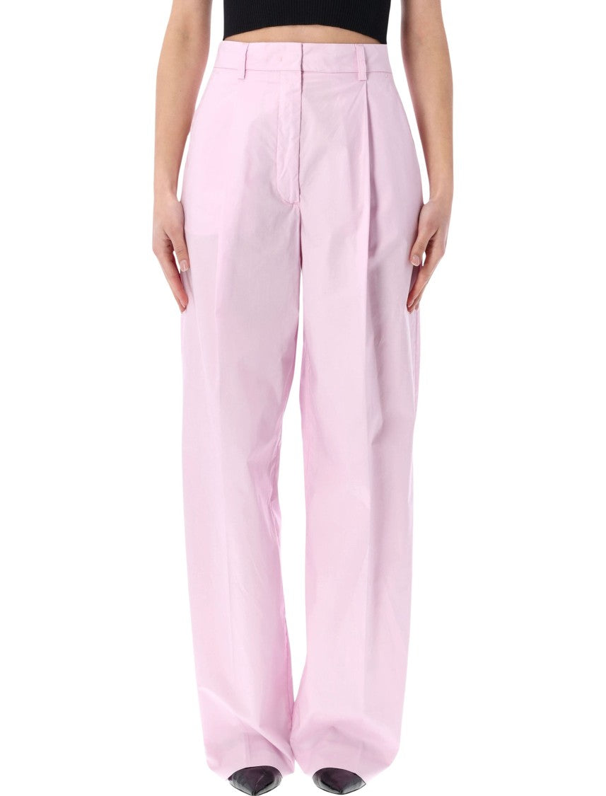 The Latest Axel Fluid Poplin Straight Leg Trousers