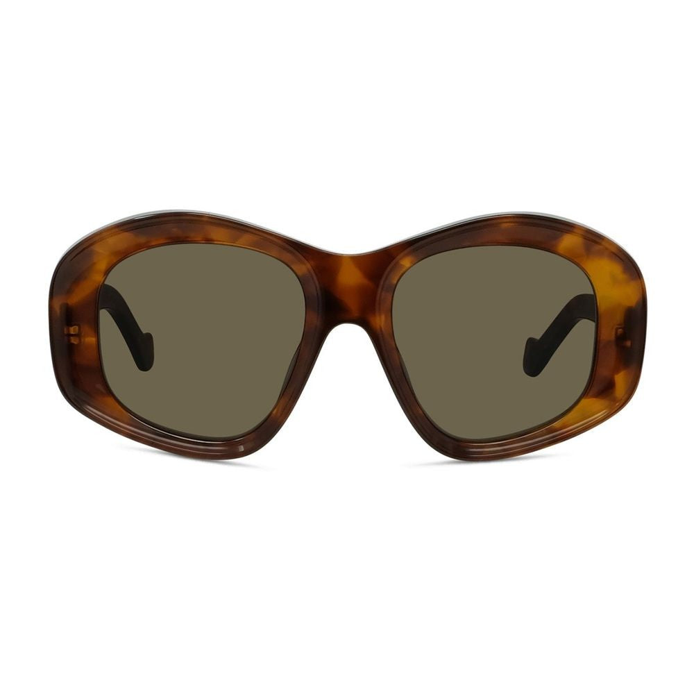 Loewe Oversized Round Sunglasses Lw40181i Havana