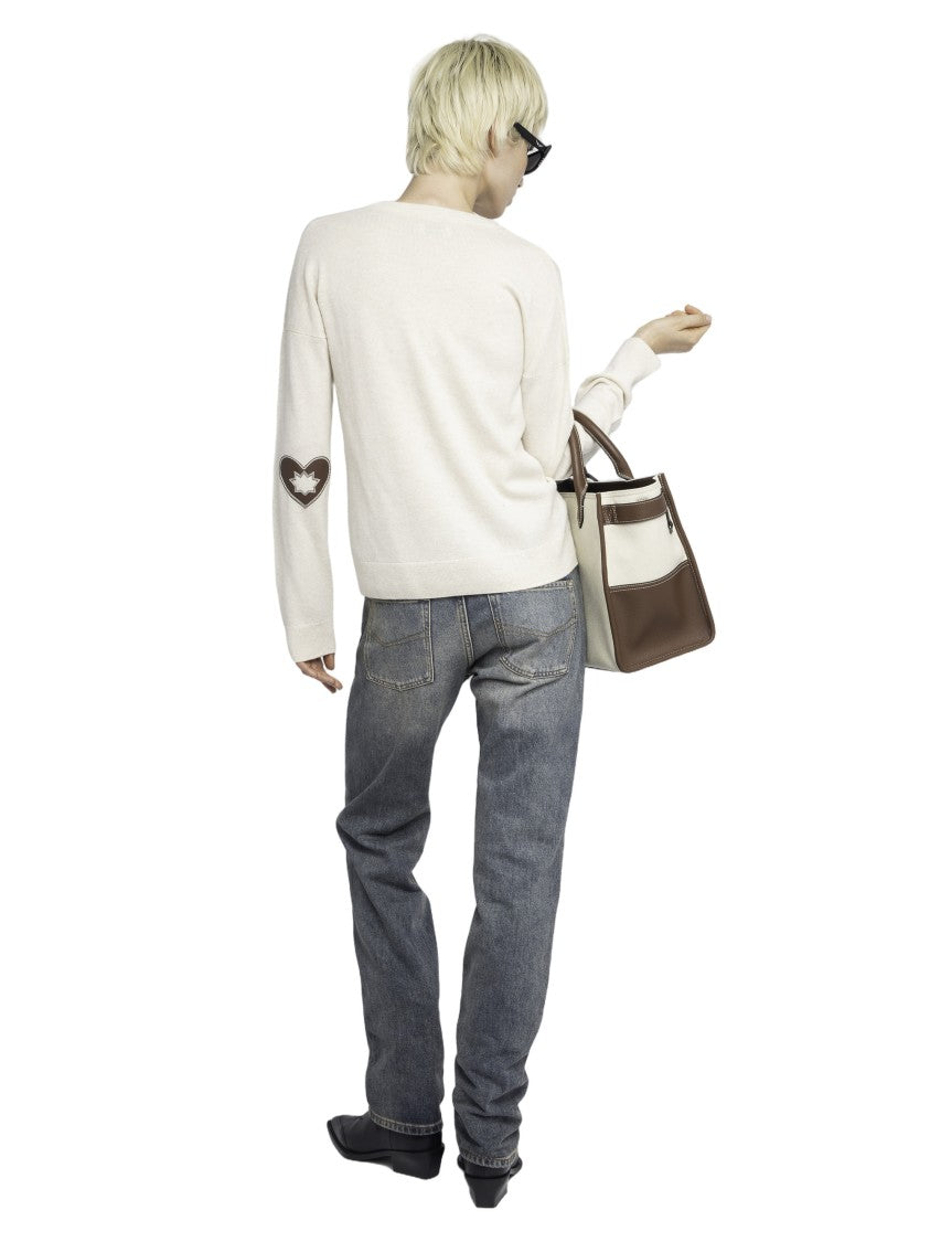 Zadig & Voltaire Heart Patch Detail Wool Sweater