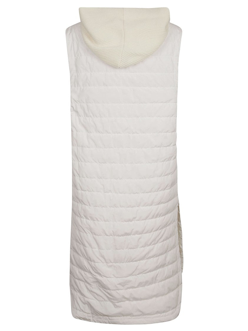 Fabiana Filippi Crisp White Long Coat With Classic Collar