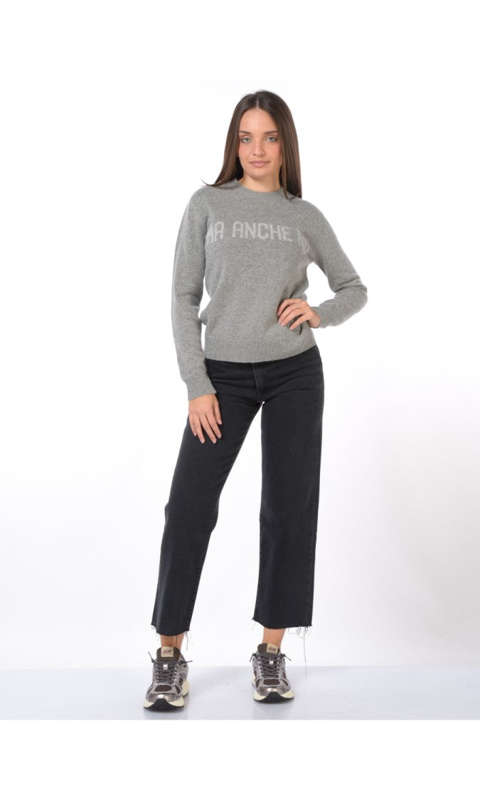 Mc2 Saint Barth Versatile Grey Knit Pullover