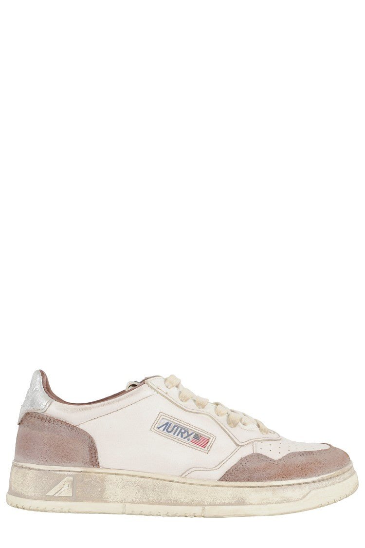 Autry Vintage-Inspired Leather Sneakers With Iconic Logo Detail