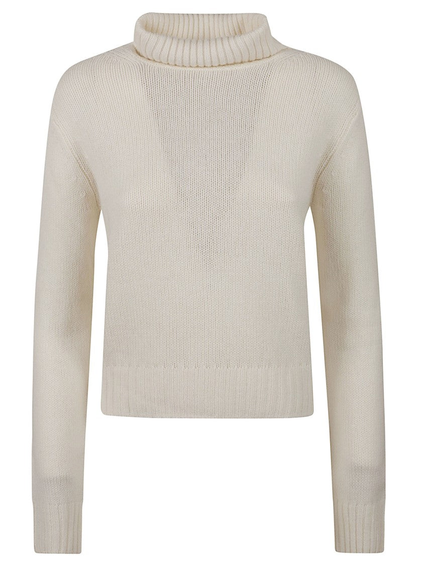 Be You Ribbed Cropped Turtleneck Sweater With Cozy Fit