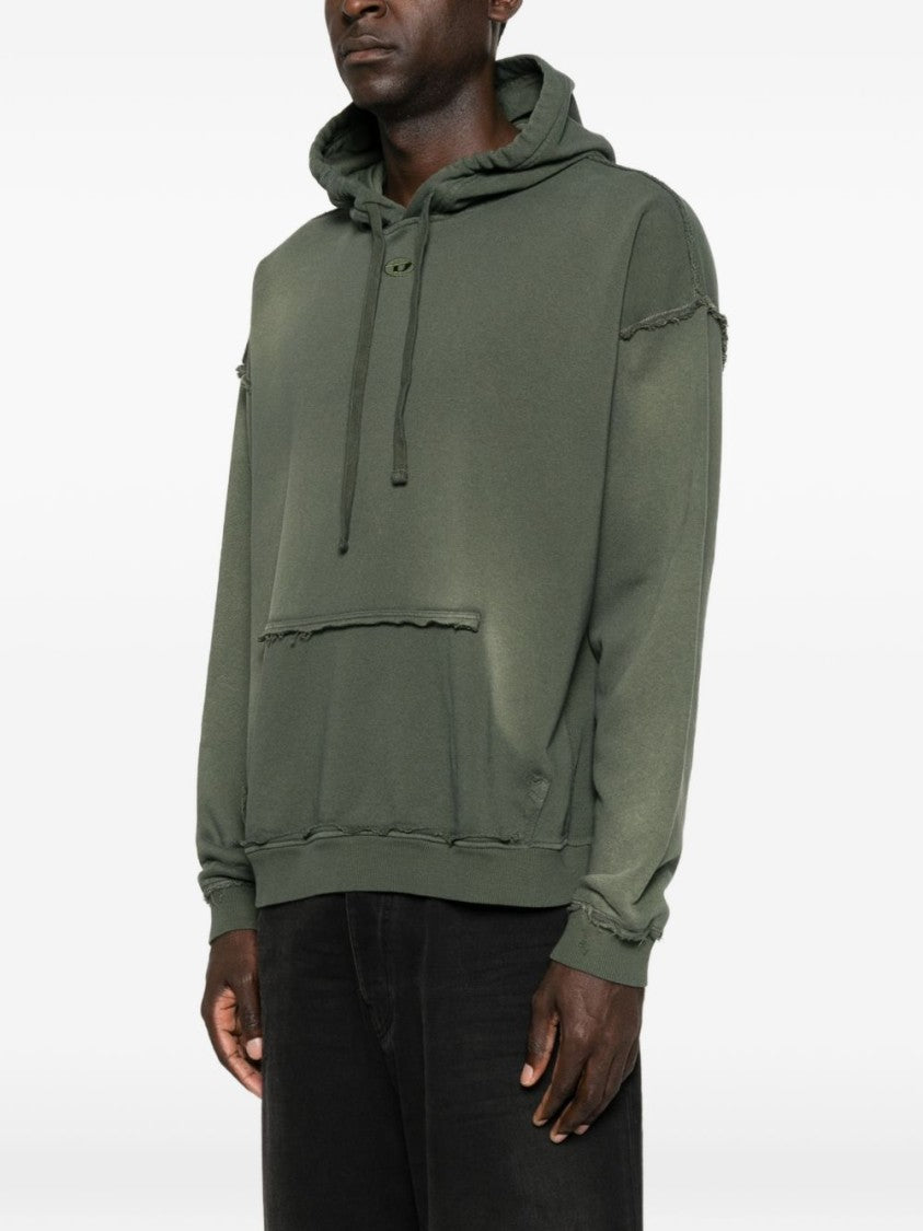 Diesel Relaxed-Fit Cropped Hoodie