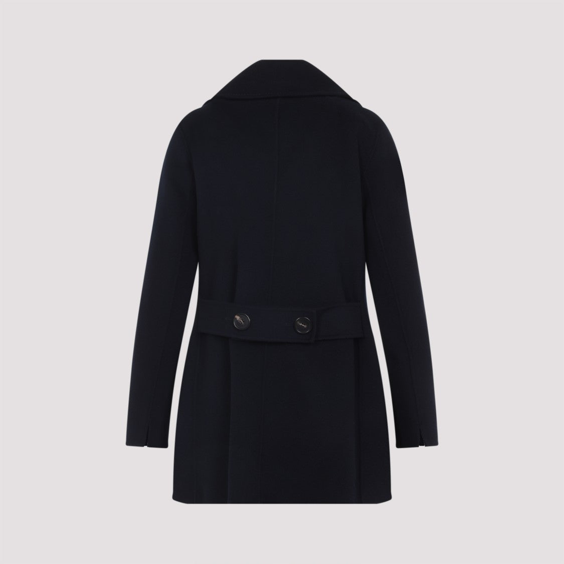 Max Mara Double-Breasted Virgin Wool Coat With Tailored Fit