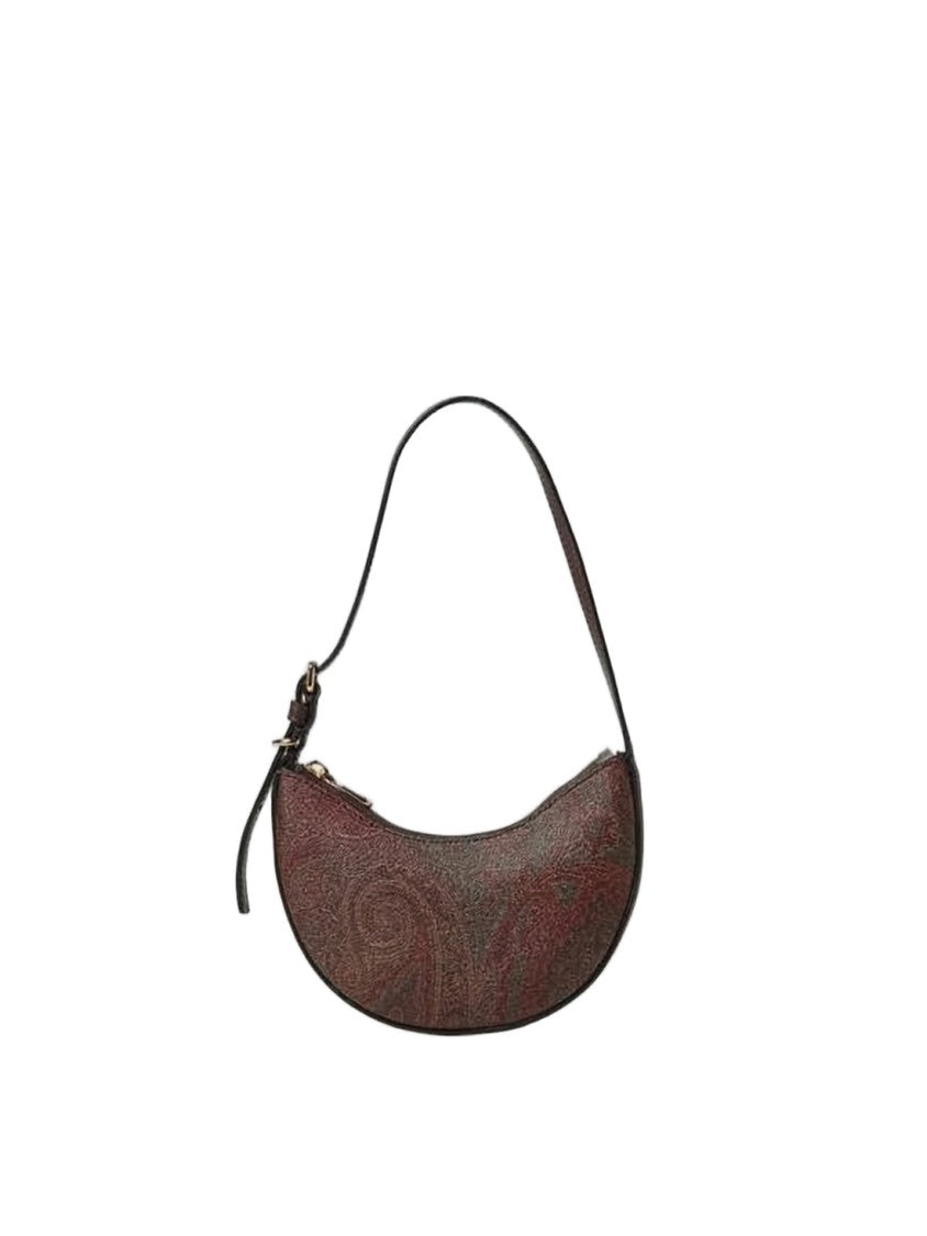 Etro Crescent-Shaped Shoulder Bag With Paisley Pattern