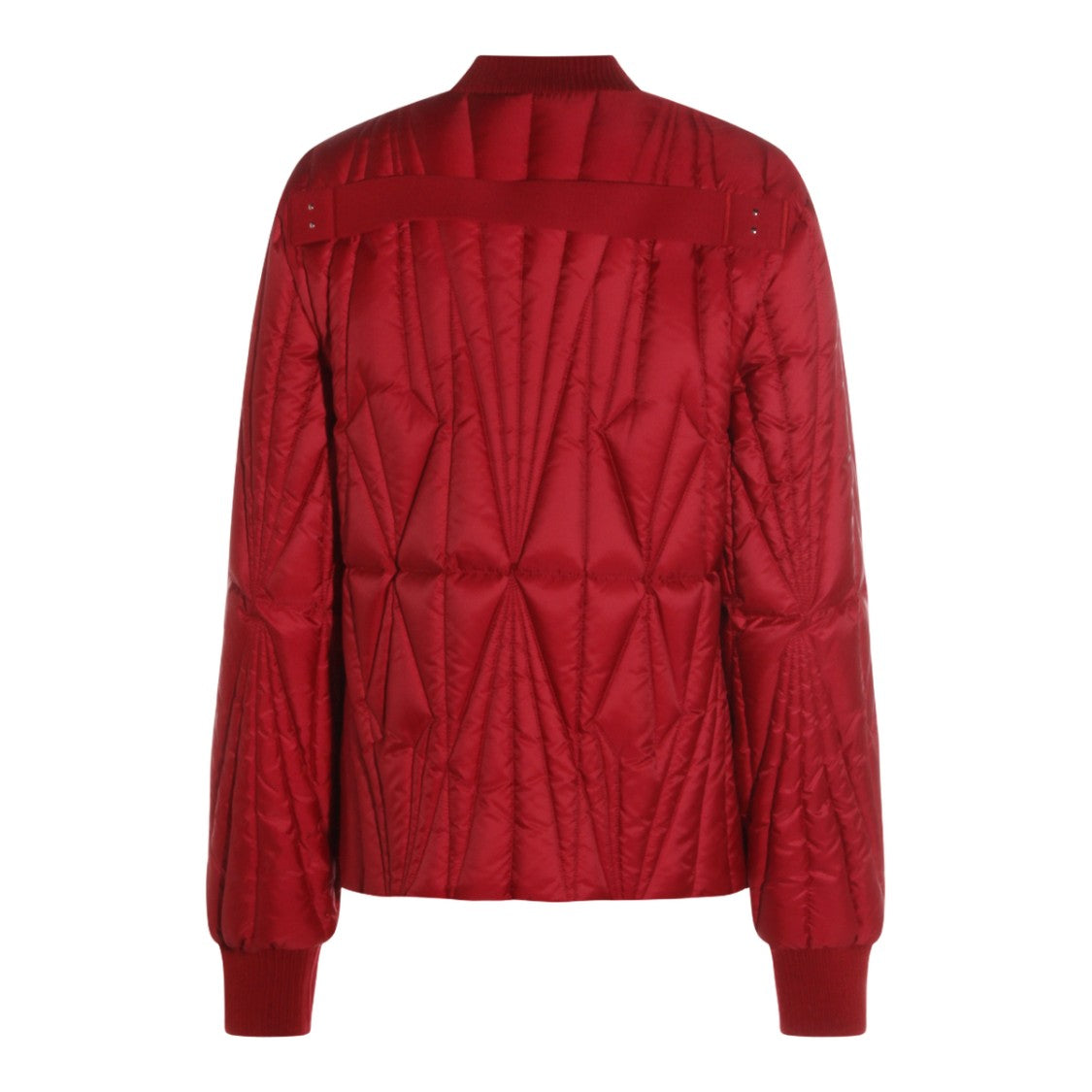 Moncler X Rick Owens Quilted Red Bomber Jacket