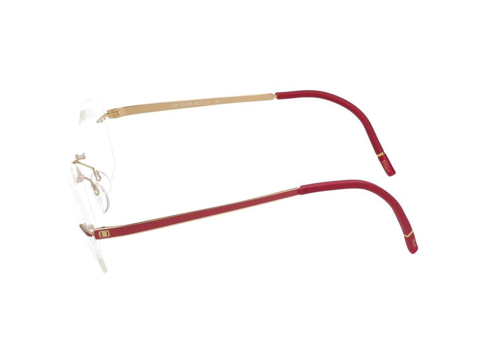 Silhouette Eyeglasses 5529 3020 Gold / Siena Red 53/17/140