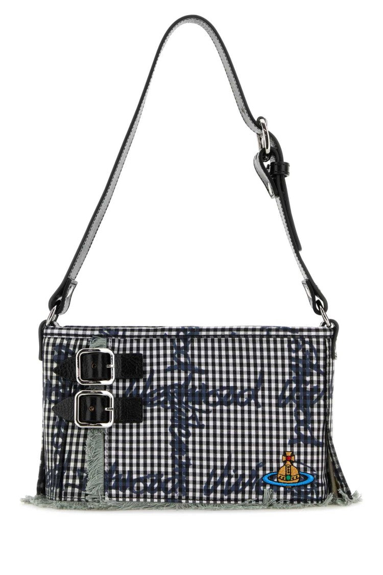 Vivienne Westwood Printed Fabric Heather Shoulder Bag