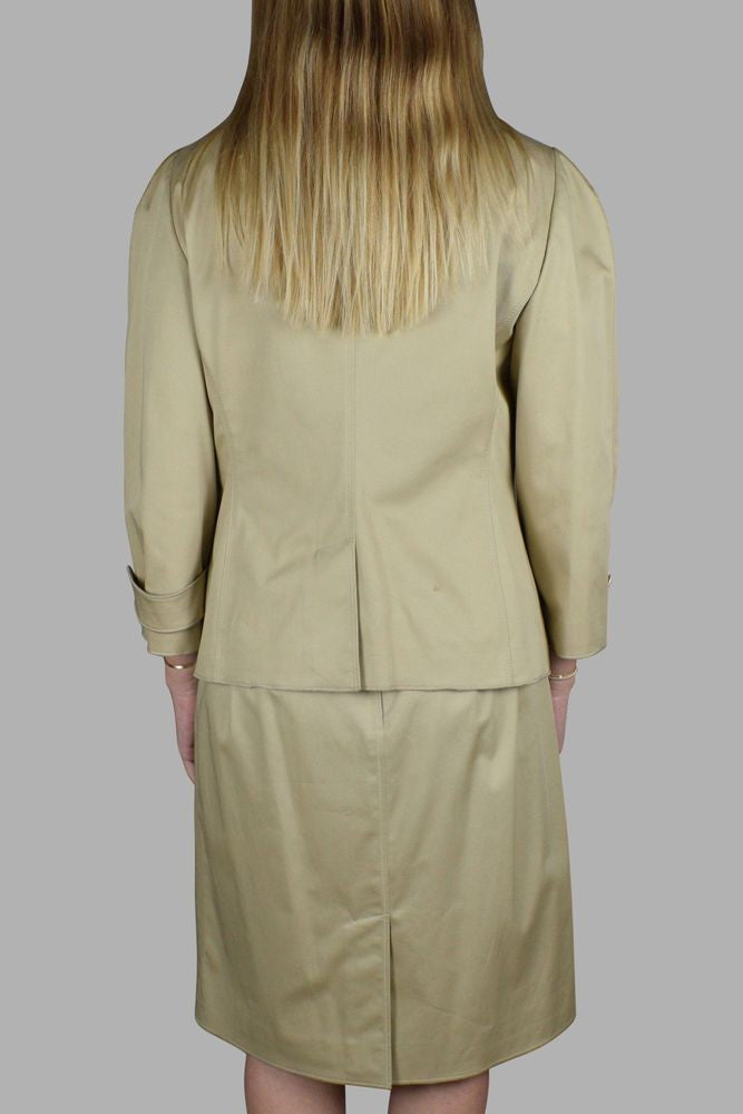 Dolce & Gabbana Beige Tailored Dolce&Gabbana Suit With Structured Silhouette