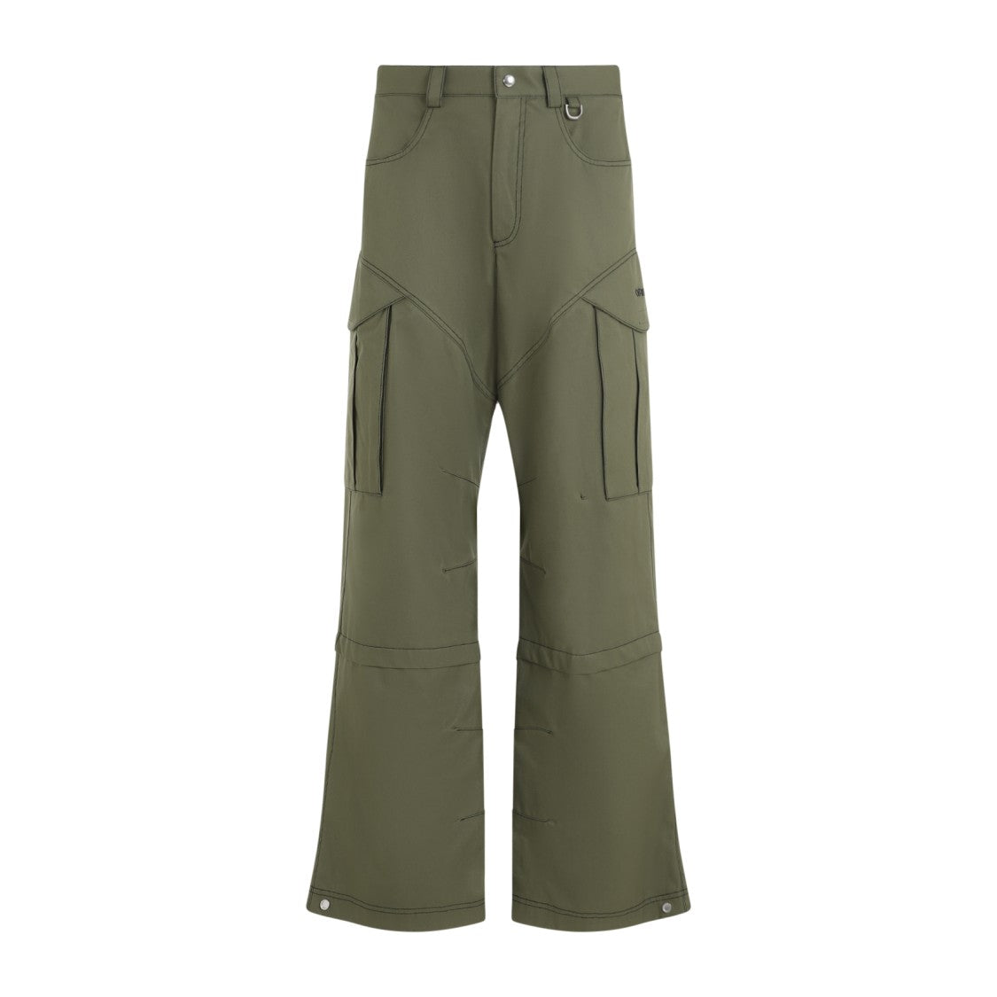 Off-White Casual Trousers With Utility Pockets And Fit