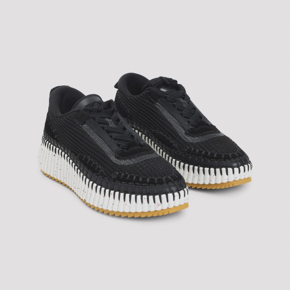Chloé Black Nama Sneakers In Lower-Impact Mesh