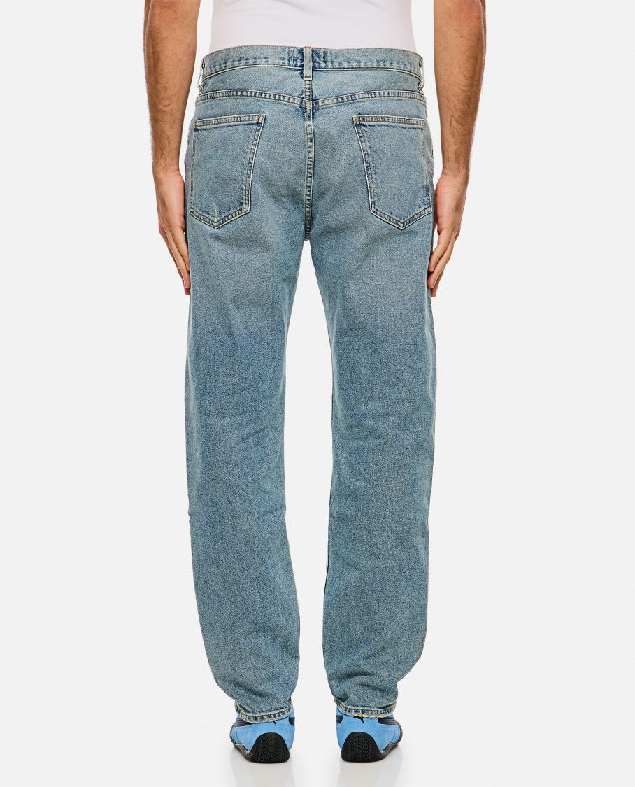 Agolde Faded Light Blue Wash Straight-Leg Curtis Jeans