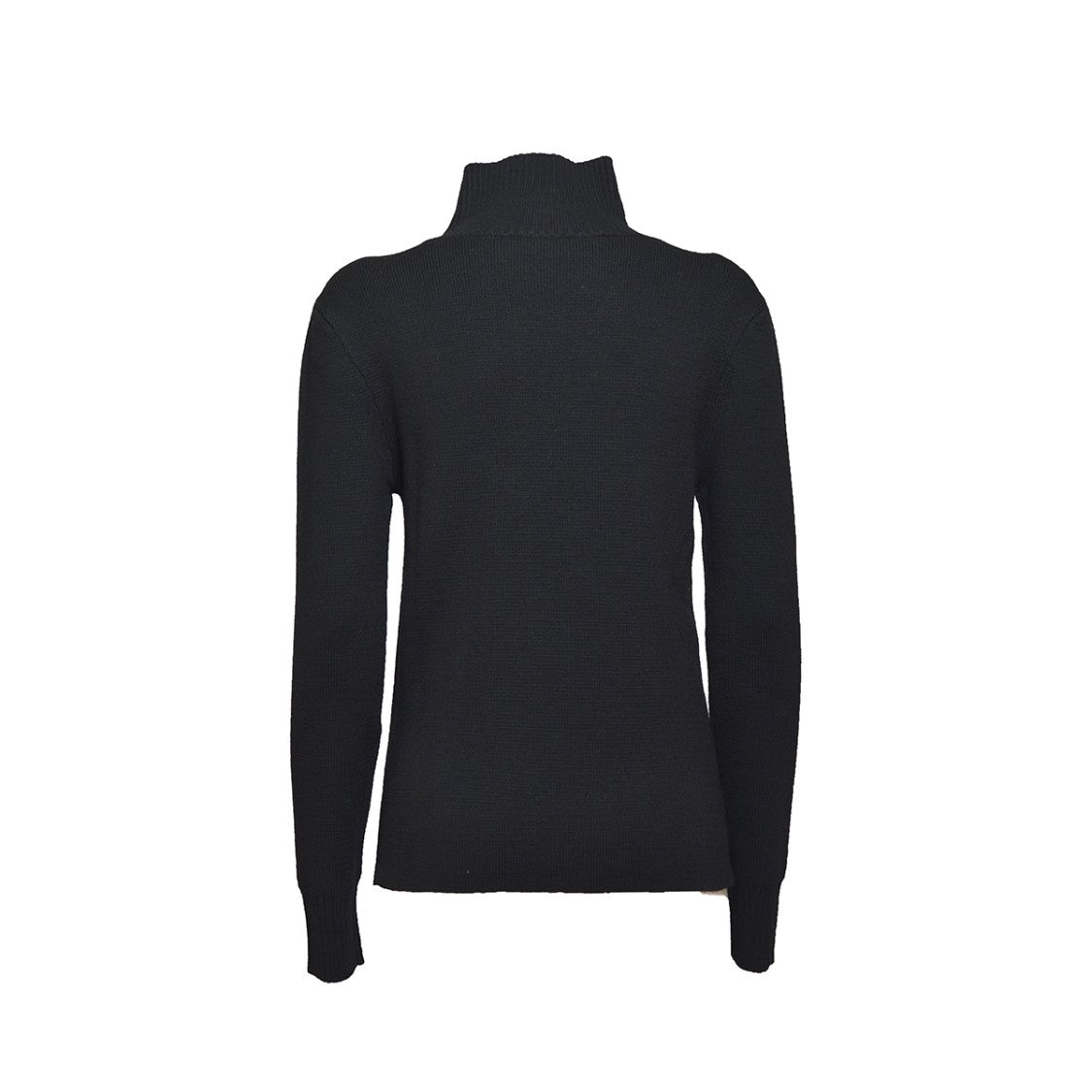 Rabanne Black Turtleneck Sweater With Logo Buttons