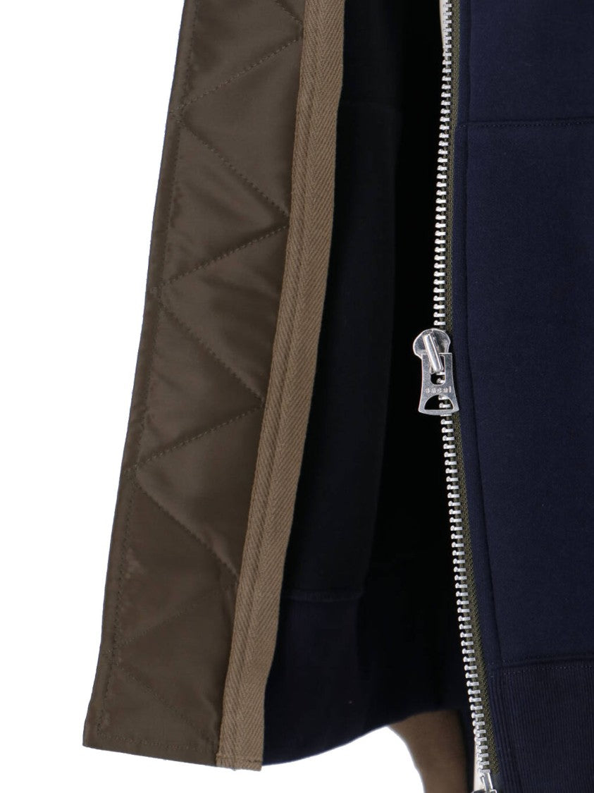 Sacai Patchwork Multicolour Jacket With Intricate Detailing