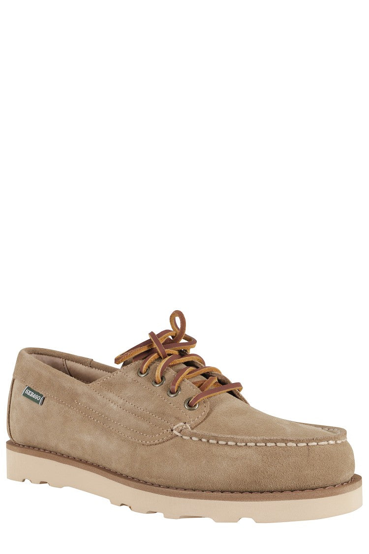 Sebago Camel Suede Lace-Up Shoe