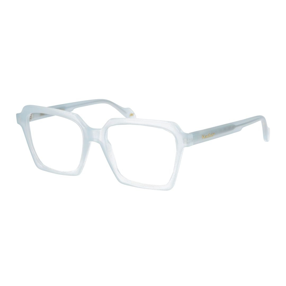 Kador Kallima Light Translucent Frosted Eyeglasses With Tapered Temples
