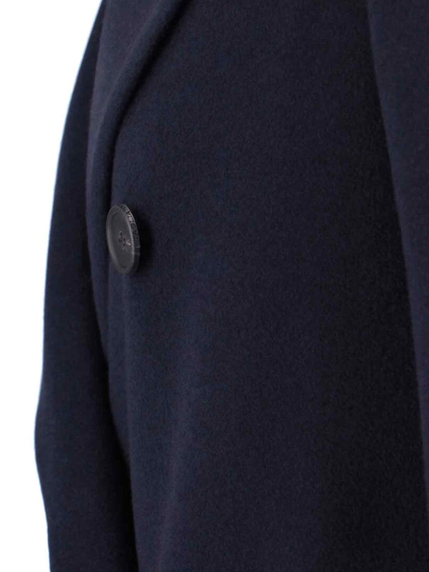 Tagliatore Jole Coat Midi Double-Breasted – Navy Blue