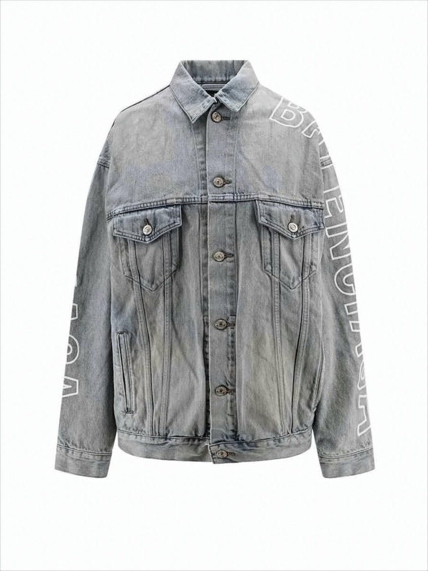 Balenciaga Faded Blue Denim Jacket
