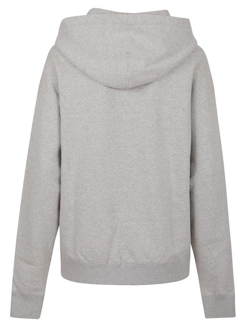 Jil Sander Pure Cotton Sweatshirt With Contrasting Drawstring Hood
