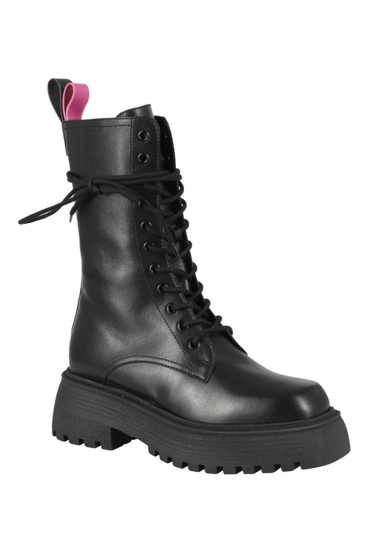 3Juin Black Leather Dede 020 Boots