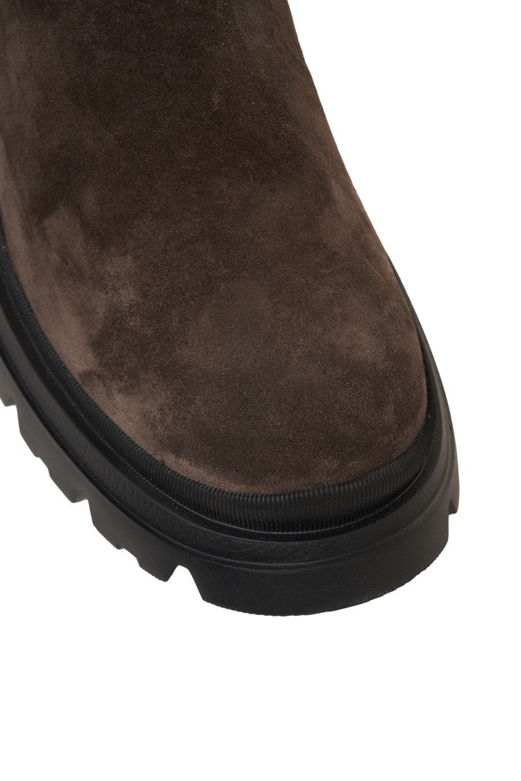 Hogan Leather Boots Suede 'H673'