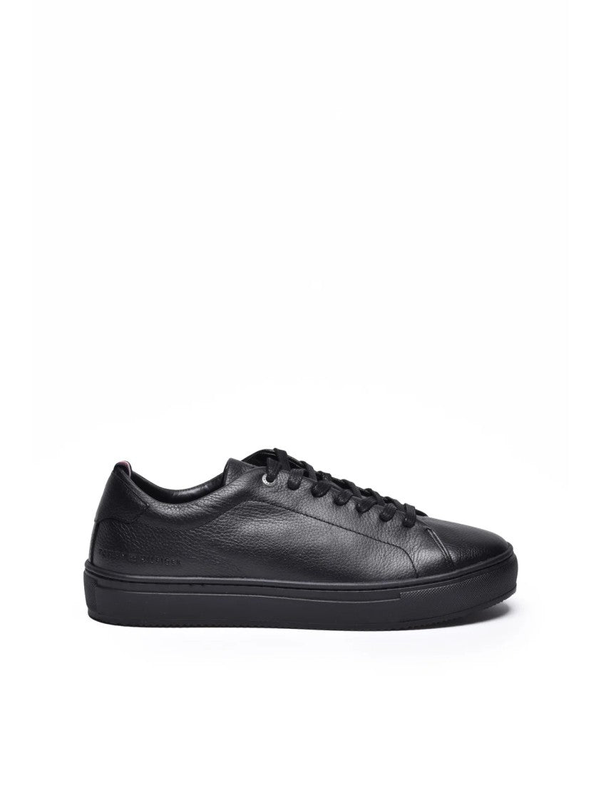 Tommy Hilfiger Black Premium Cupsole Sneakers