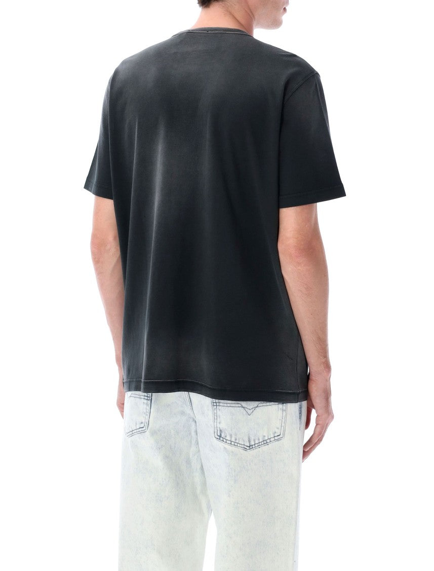 Diesel T-Adjust-T1 Relaxed Fit Black T-Shirt
