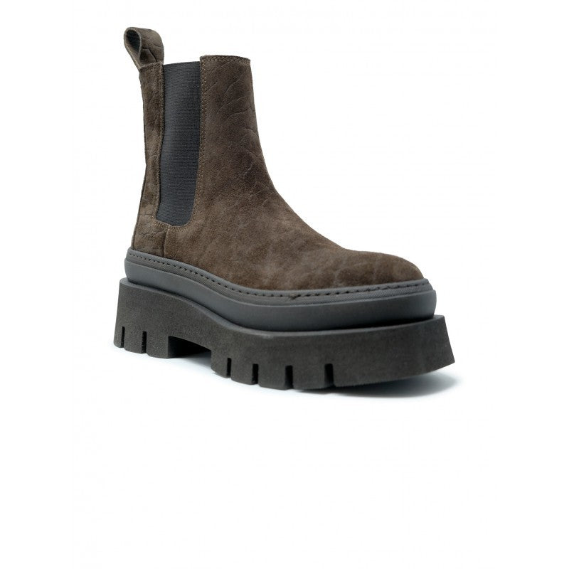 Copenhagen F5cph686 Croco Suede Chocolate Chelsea Boots