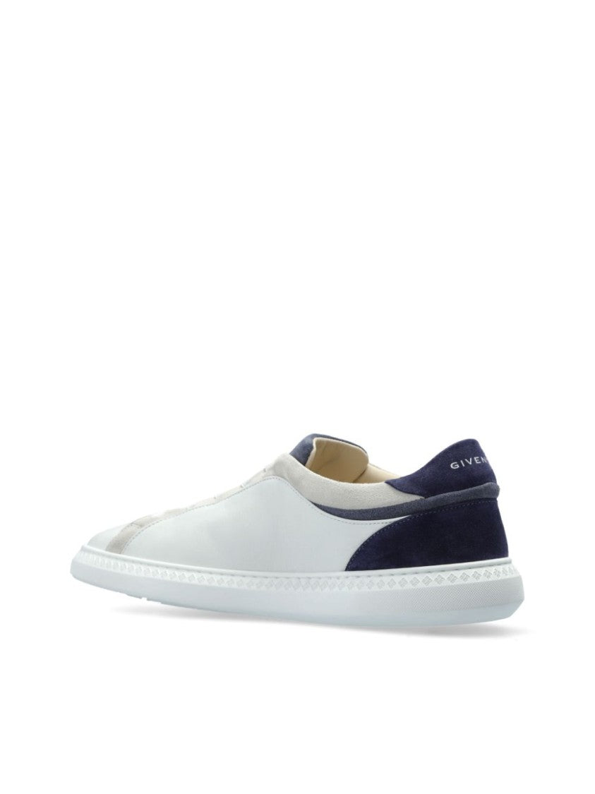 Givenchy Low-Top Sneakers In Smooth Lambskin And Suede