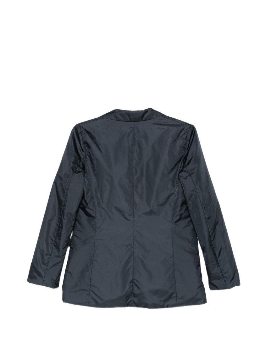 Aspesi Navy Blue Notched-Lapel Button Blazer