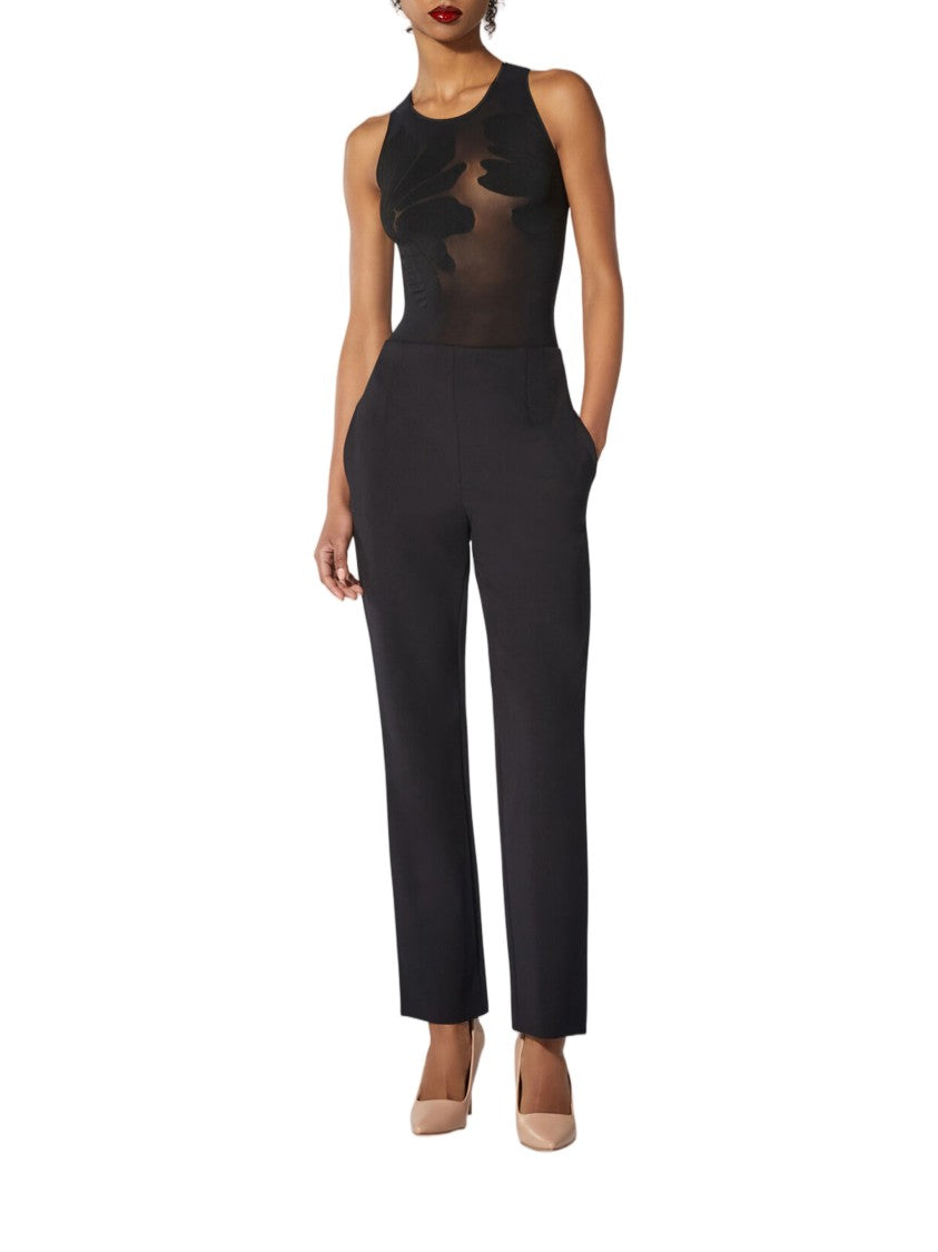 Wolford High-Waisted Straight-Leg Scuba Tailor Trousers