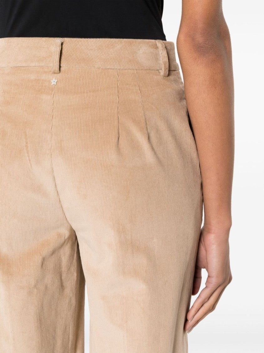 Lorena Antoniazzi Corduroy High-Waist Wide-Leg Trousers