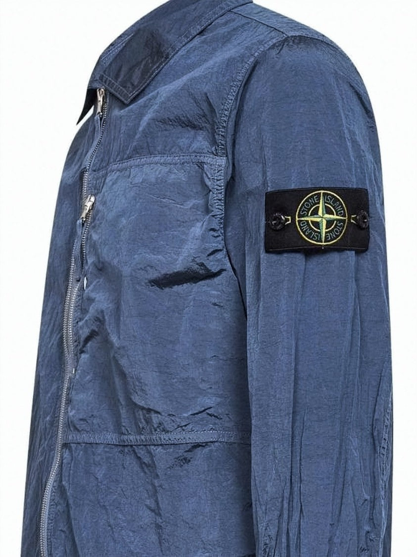 Stone Island Lightweight Long-Sleeve Shirt With Zippered Details