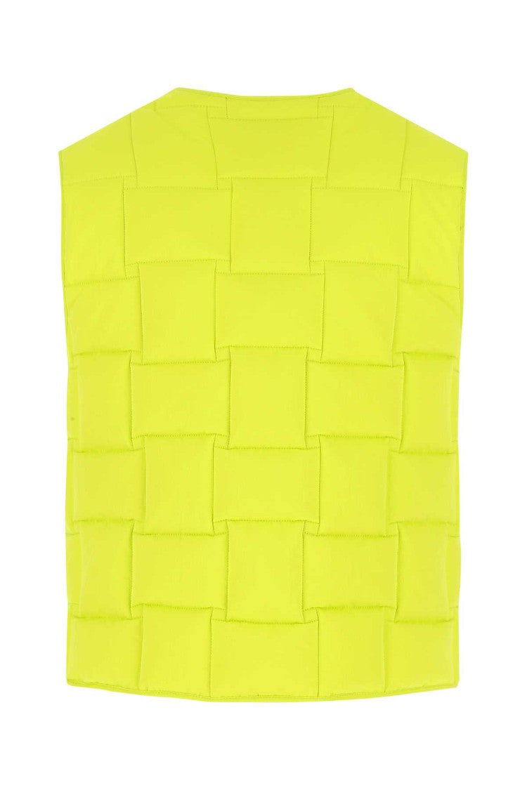 Bottega Veneta Acid Green Nylon Padded Vest
