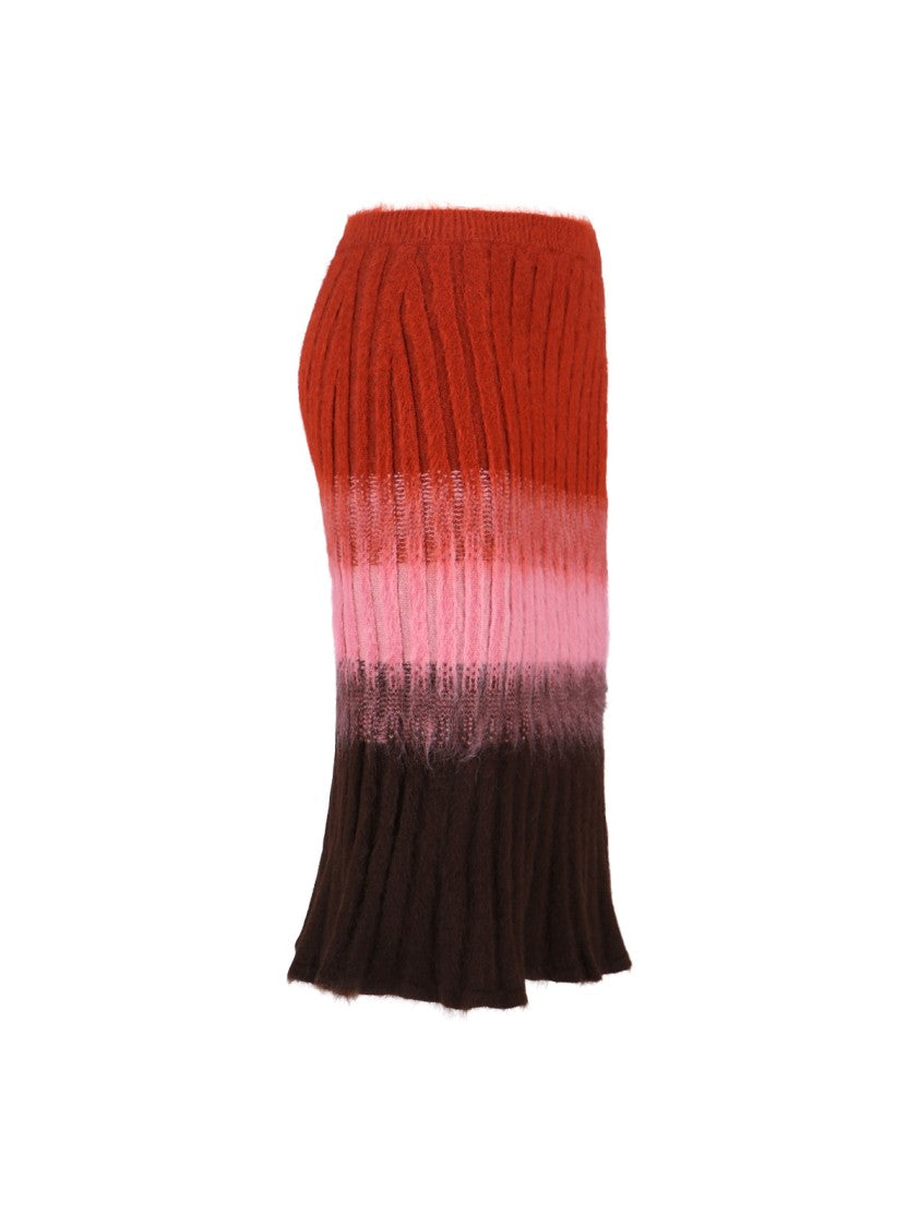Fendi Mohair Blend Skirt, Multicolor
