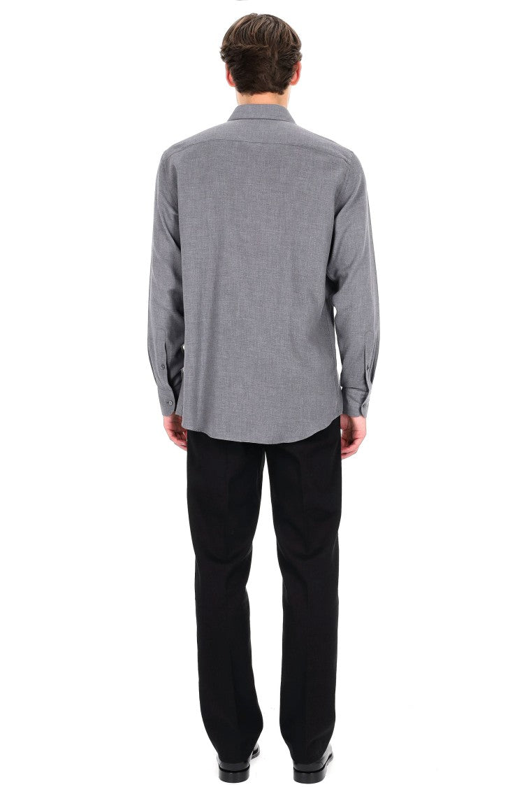 Zegna Cashco Cotton And Cashmere Shirt