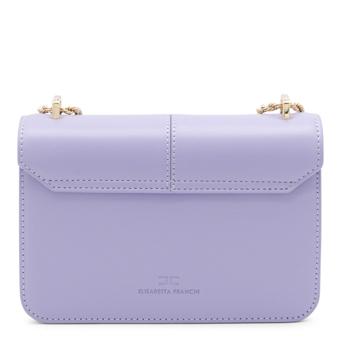 Elisabetta Franchi Structured Lilac Handbag